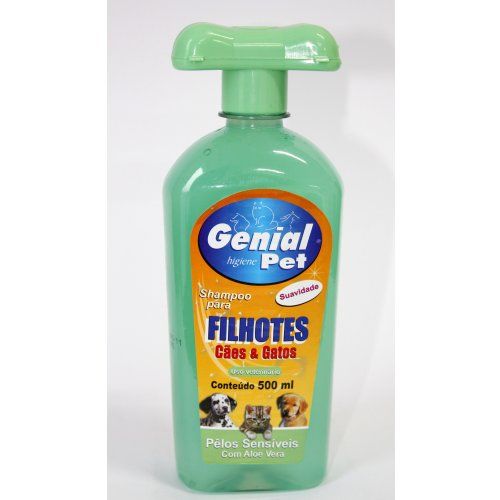 Shampoo para filhotes pêlos sensíveis com aloe vera