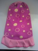 Vestido rosa com bolinhas