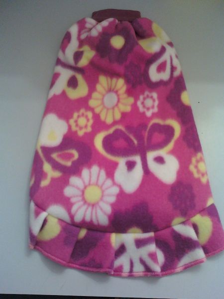 Vestido rosa com borboletas